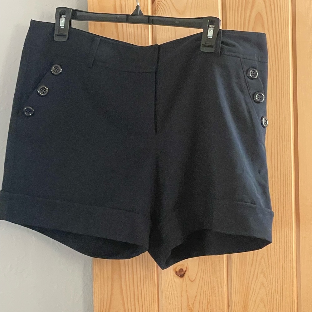 Navy Button-Detail Women's Shorts NWOT